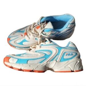 Fila Creator Retro Women's Tennis Shoe Sneaker Casual Lace Up White Blue Size 8